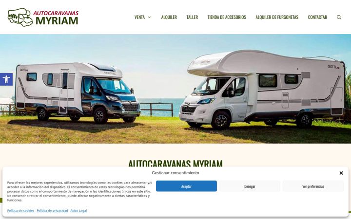 Screenshot of autocaravanasmyriam.es