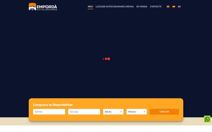 Captura de ecrã de autocaravanesemporda.com