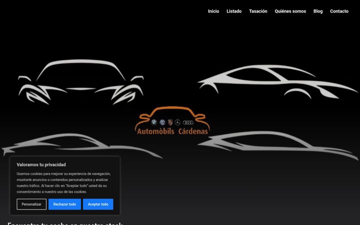 Screenshot of autocardenas.com