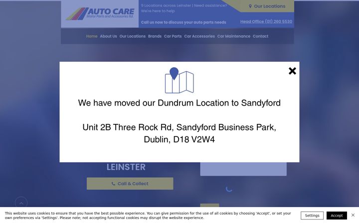Screenshot of autocare.ie