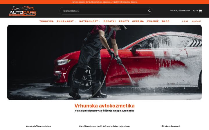 Screenshot of autocare.si