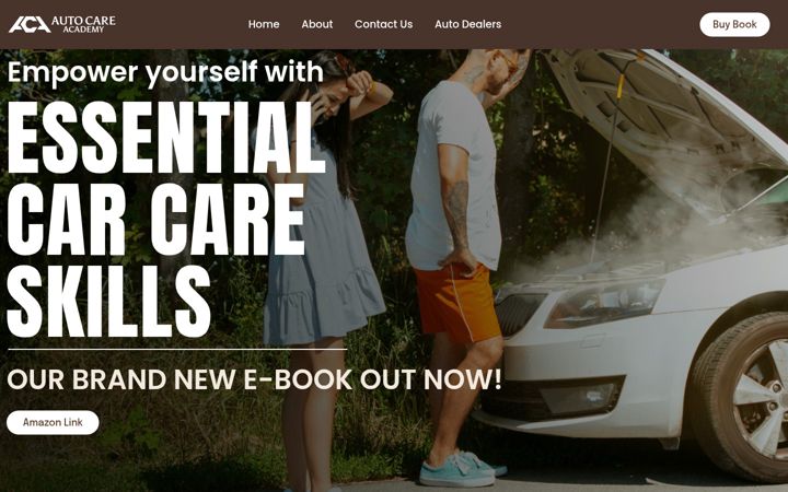 Captura de ecrã de autocareacademy.com