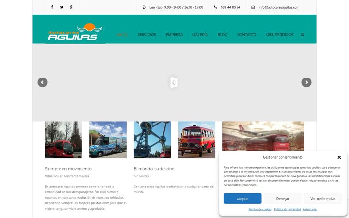 Screenshot of autocaresaguilas.com