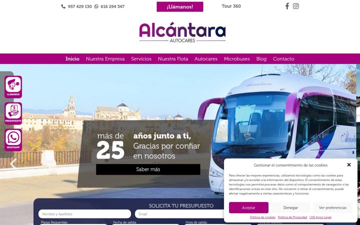 Screenshot of autocaresalcantara.es