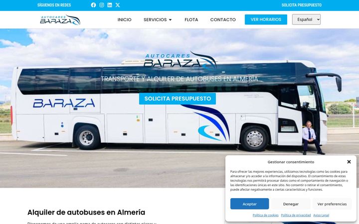 Screenshot of autocaresbaraza.com
