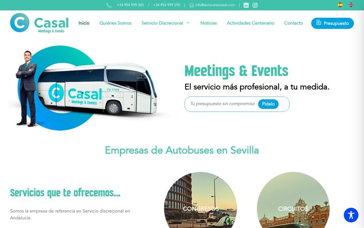Screenshot of autocarescasaleventos.com