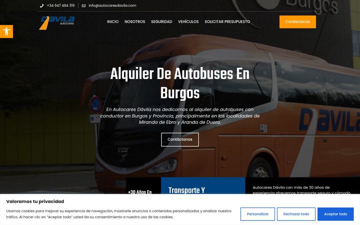 Screenshot of autocaresdavila.com