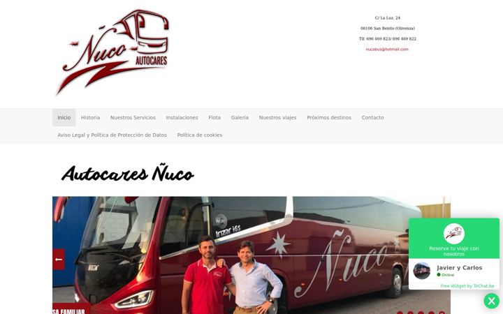 Screenshot of autocaresnuco.net