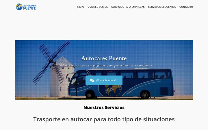 Ekrano kopija autocarespuente.es