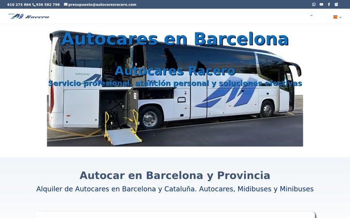 Skærmbillede af autocaresracero.com