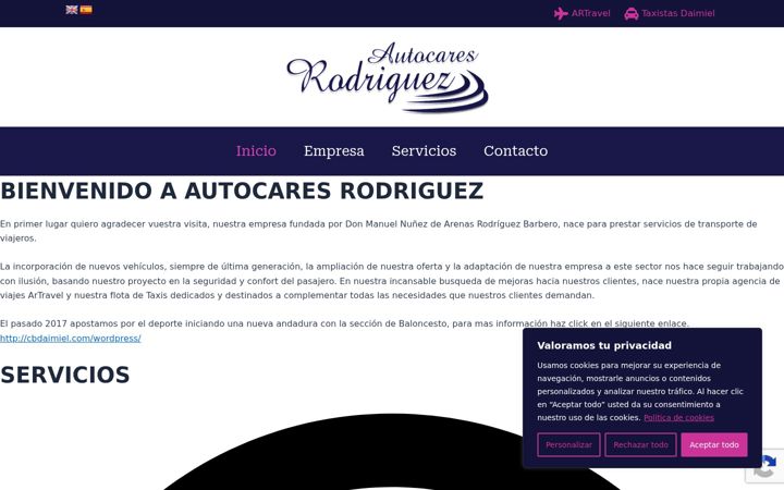 Screenshot of autocaresrodriguez.com