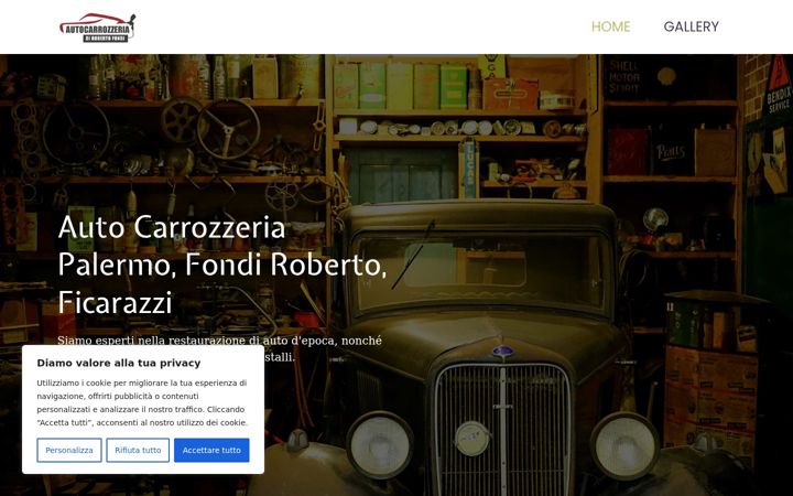 Snimka zaslona za autocarrozzeria-palermo.it
