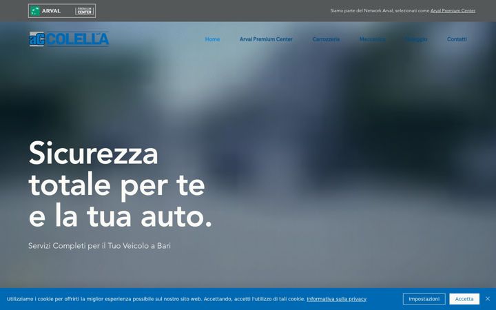 Screenshot of autocarrozzeriacolella.it