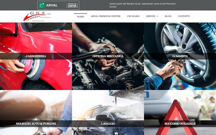 Screenshot of autocarrozzeriacontinogsa.it