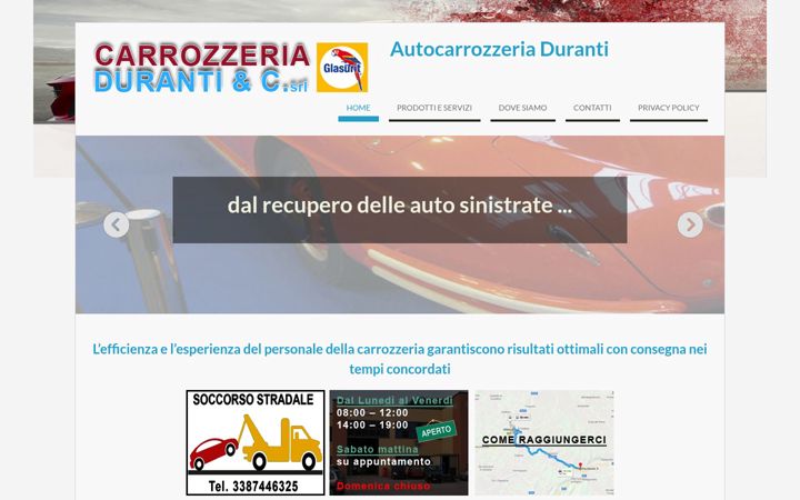 Ekrano kopija autocarrozzeriaduranti.com