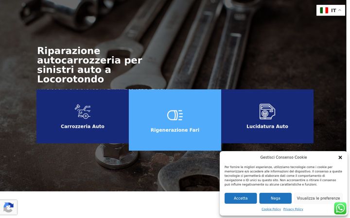 Screenshot of autocarrozzeriageg.com