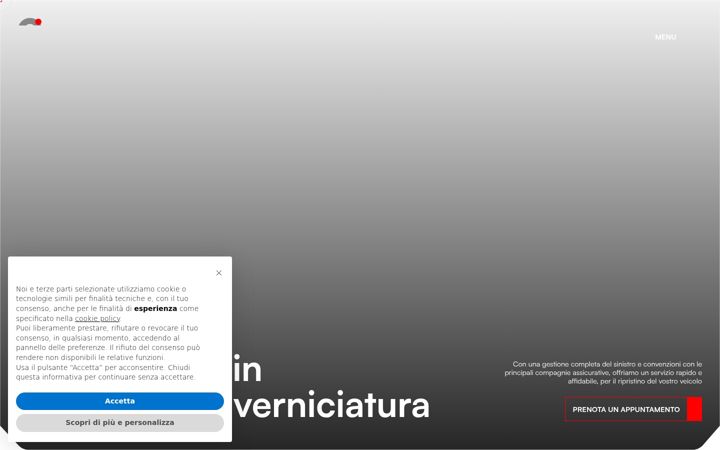 Screenshot of autocarrozzeriaghirelli.com