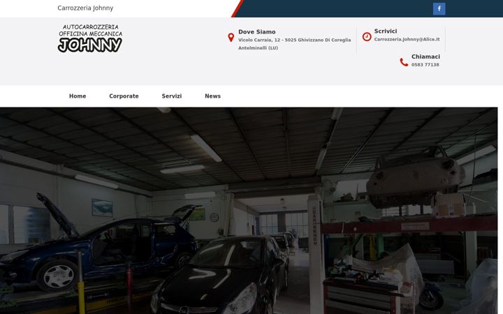 Screenshot van autocarrozzeriajohnny.it