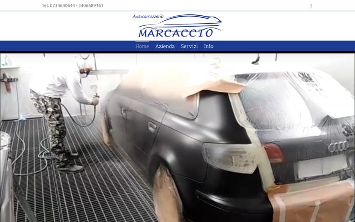 Screenshot of autocarrozzeriamarcaccio.com