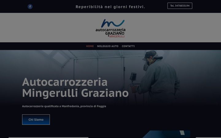 Screenshot of autocarrozzeriamingerulli.it