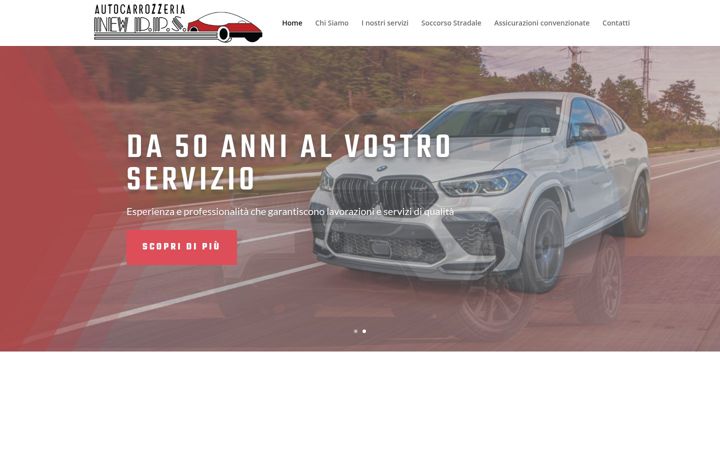 Screenshot van autocarrozzerianewdps.it