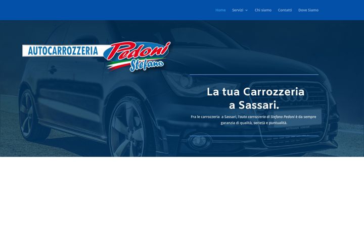 Screenshot of autocarrozzeriapedoni.it