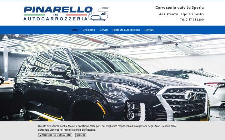 Screenshot of autocarrozzeriapinarello.com