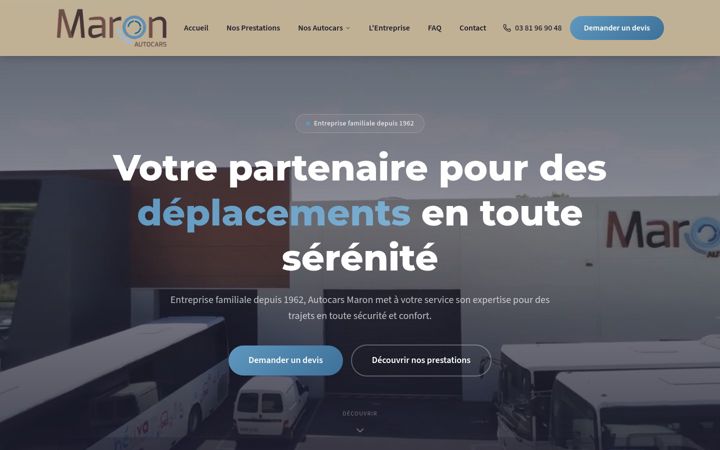 Képernyőkép: autocars-maron.fr