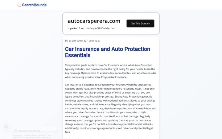 Screenshot ta' autocarsperera.com