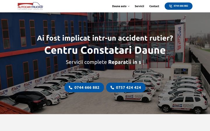 Screenshot of autocartrucks.ro