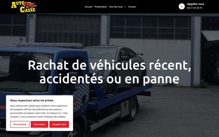 Screenshot of autocasse73.fr