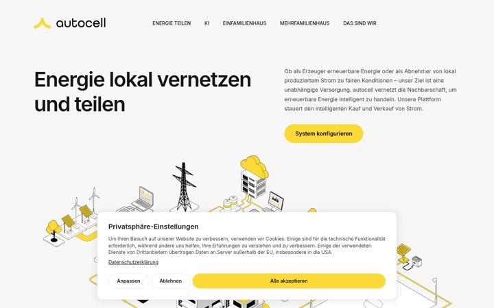 Screenshot of autocell.io