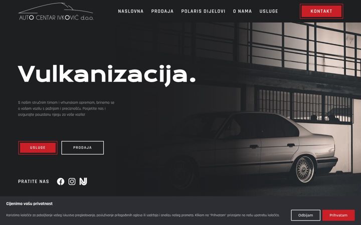 Screenshot of autocentarivkovic.hr