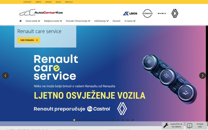 Screenshot di autocentarkos.hr