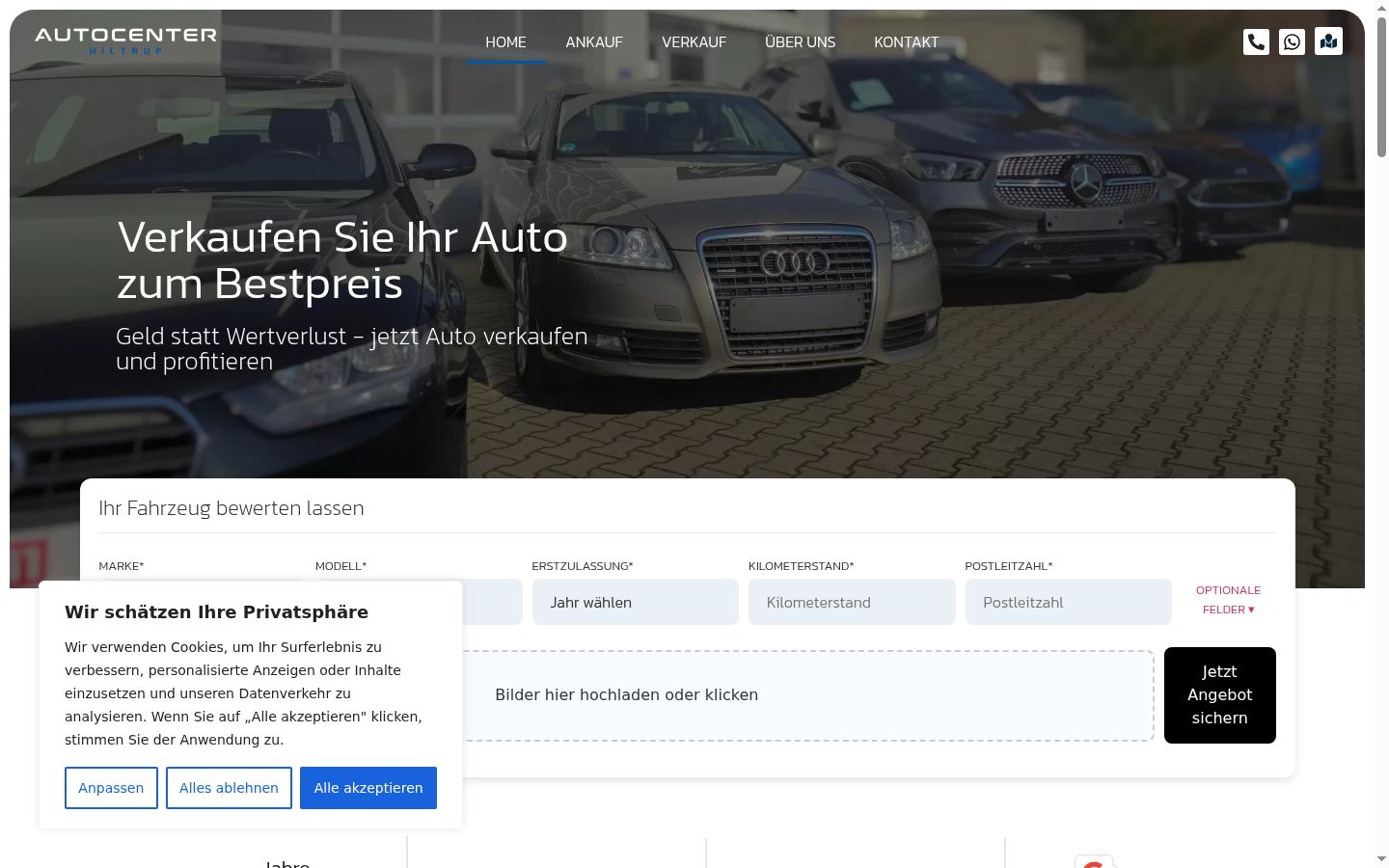 Sutikimo reklamjuostės, rodytos prieš bet kokią sąveiką, ekrano kopija