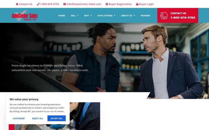 Screenshot of autocenter-sales.com