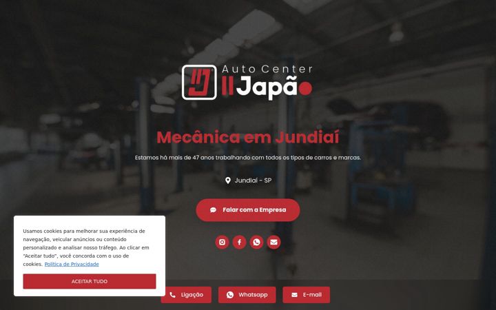Ekraanipilt saidist autocenterjapao2.com.br
