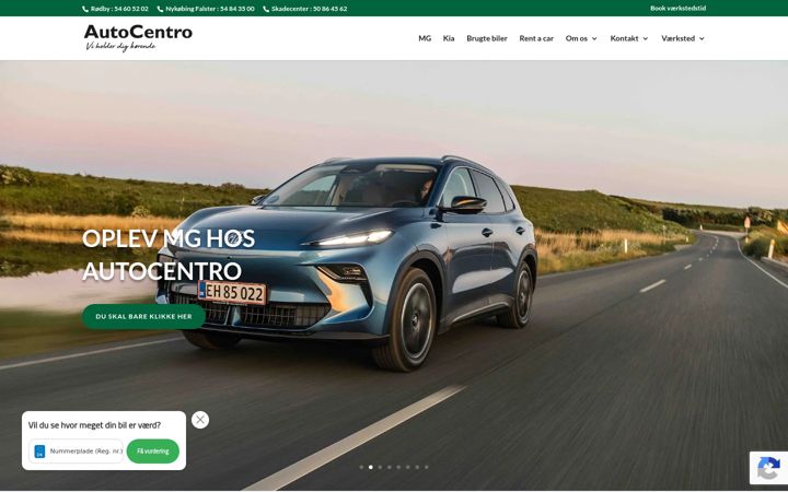 Екранна снимка на autocentro.dk