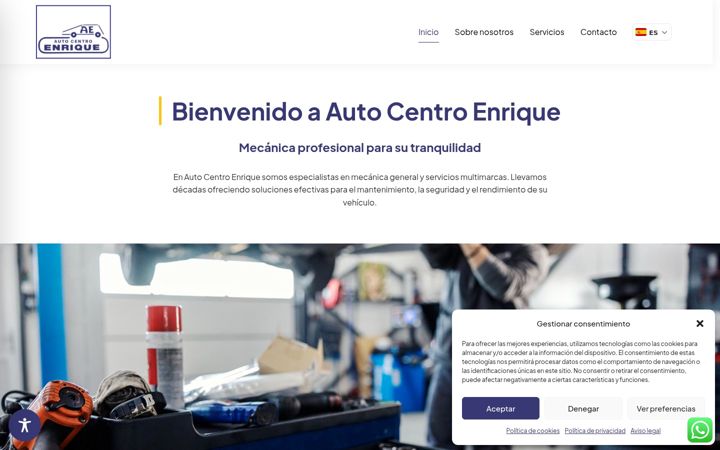 Screenshot of autocentroenrique.net