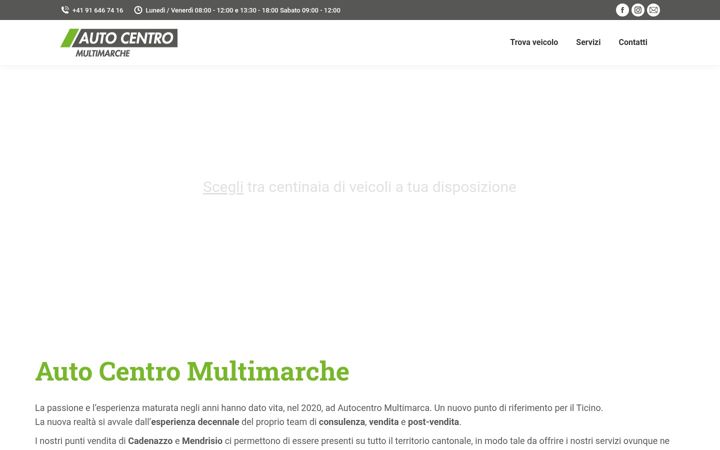 Screenshot of autocentromultimarche.ch