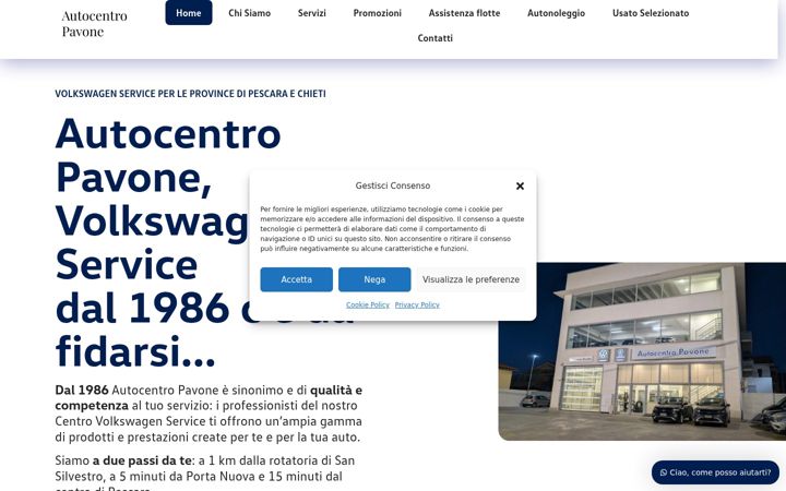 Screenshot of autocentropavone.it