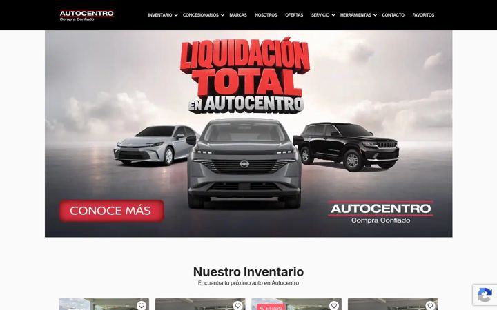 Screenshot di autocentropr.com