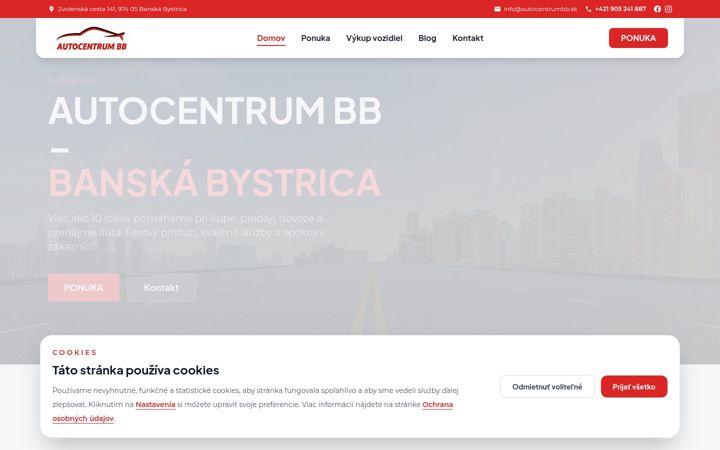 Screenshot di autocentrumbb.sk