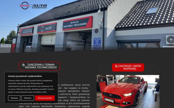 Screenshot of autocentrumkeczmer.pl