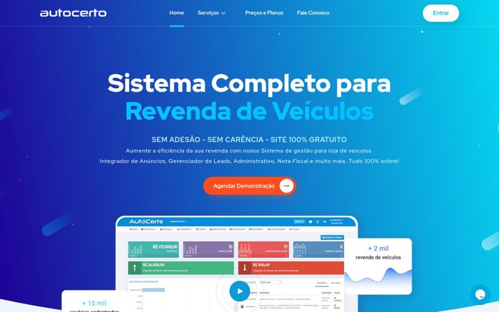 Screenshot of autocerto.com