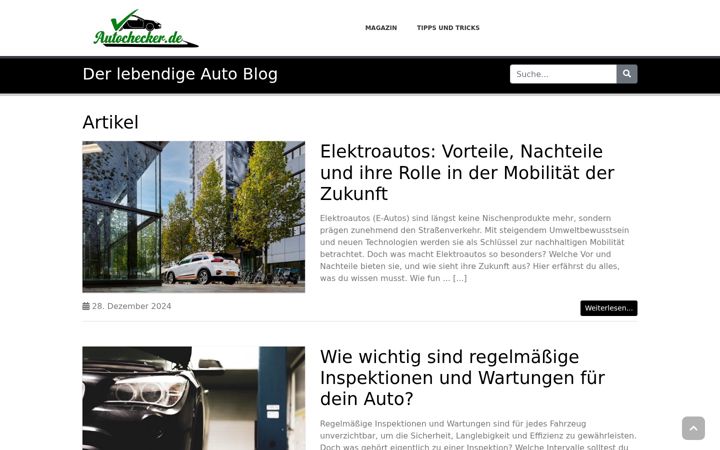 Screenshot of autochecker.de