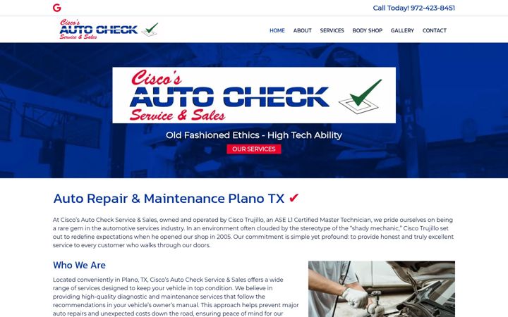 Screenshot of autocheckplano.com