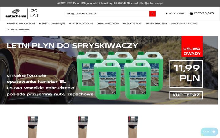 Snímek obrazovky autocheme.pl