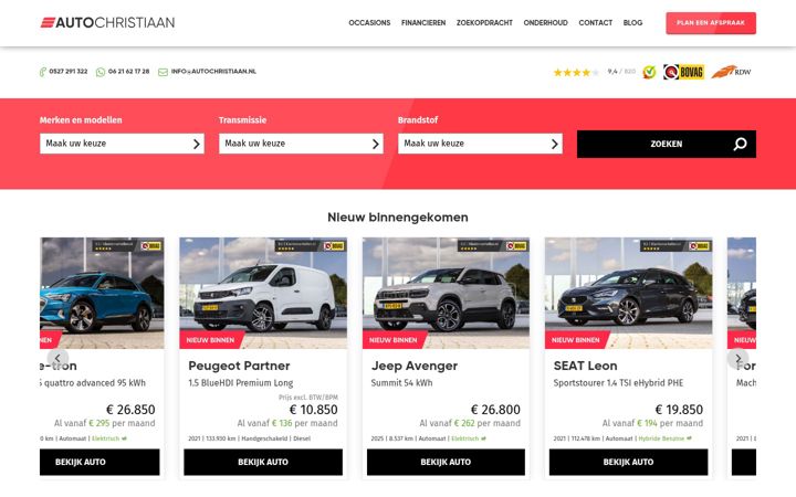 Snímek obrazovky autochristiaan.nl