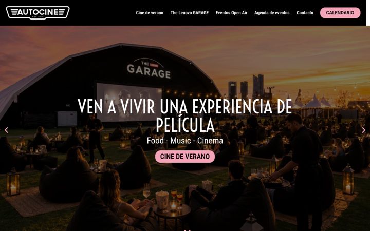 Screenshot of autocines.com